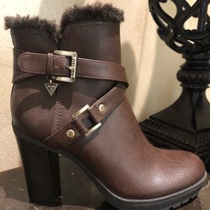 brown booties! never worn!!
